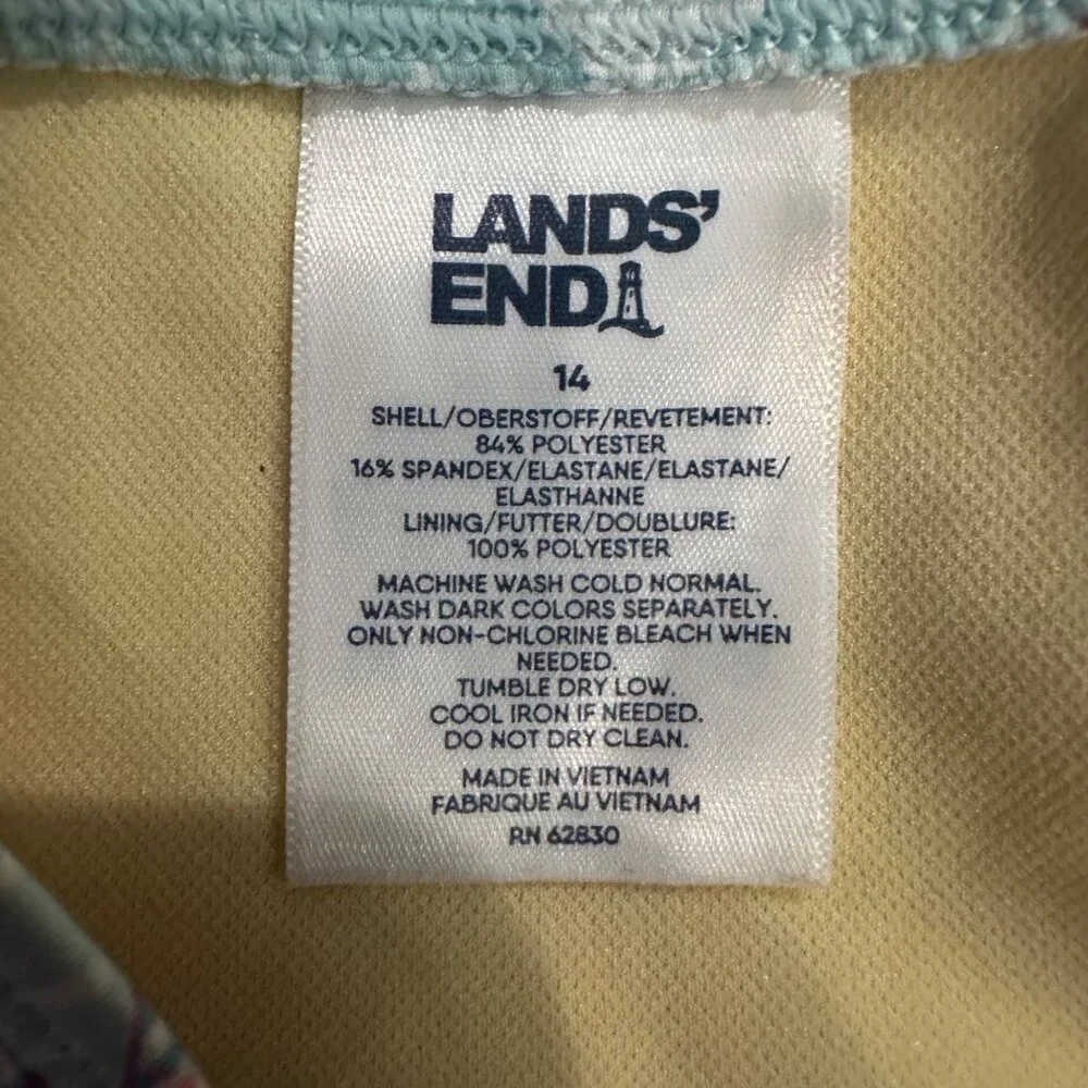 LANDS END GIRLS SIZE 14 2 PIECE TANKINI SWIM SUIT ICE CREAM POPSICLES